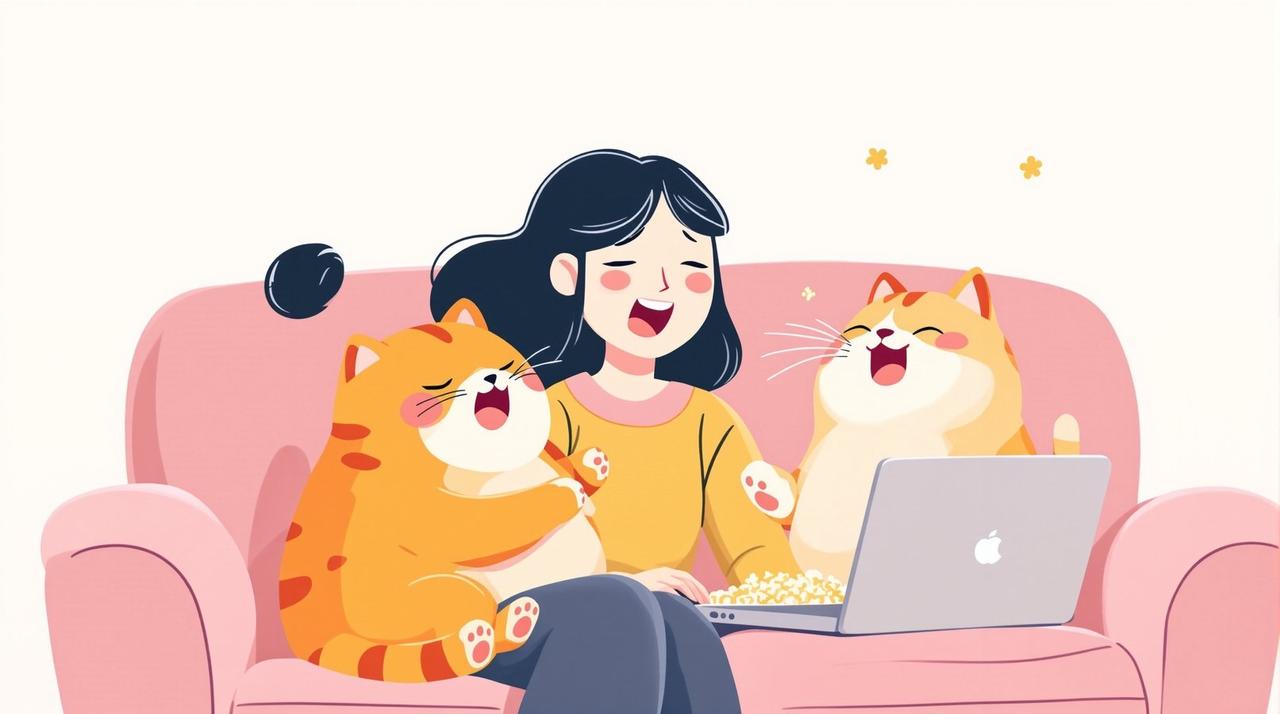 当你在家上班，猫却在旁边疯狂开麦